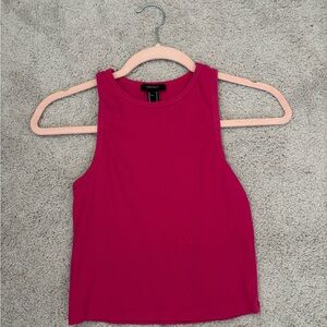 Forever 21 Pink Sleeveless Crop Tank Top